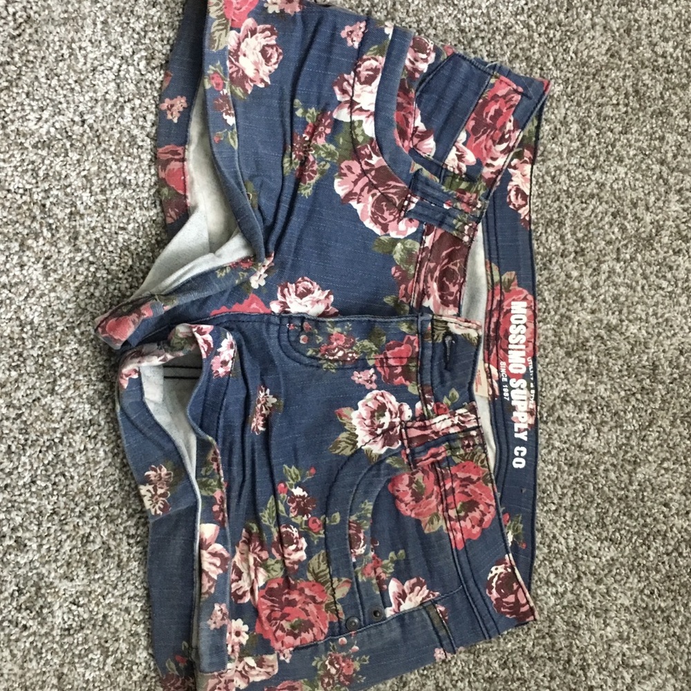 Floral Jean Shorts
